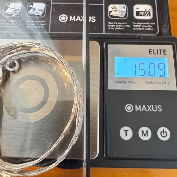 VTG Sterling Silver 925 Braided Herringbone Chain 17.5" Spring Ring Clasp - Picture 6 of 6